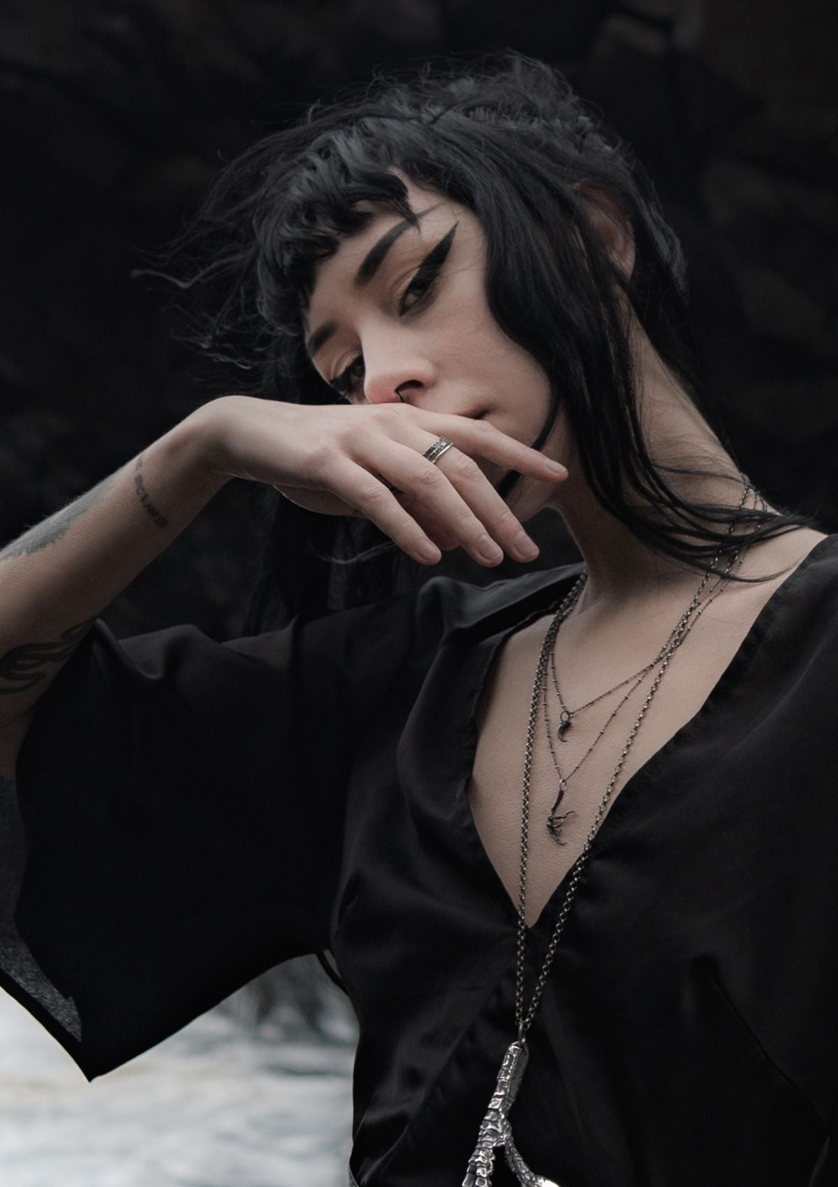 Ferae - Silver cat claw necklace in solid sterling silver