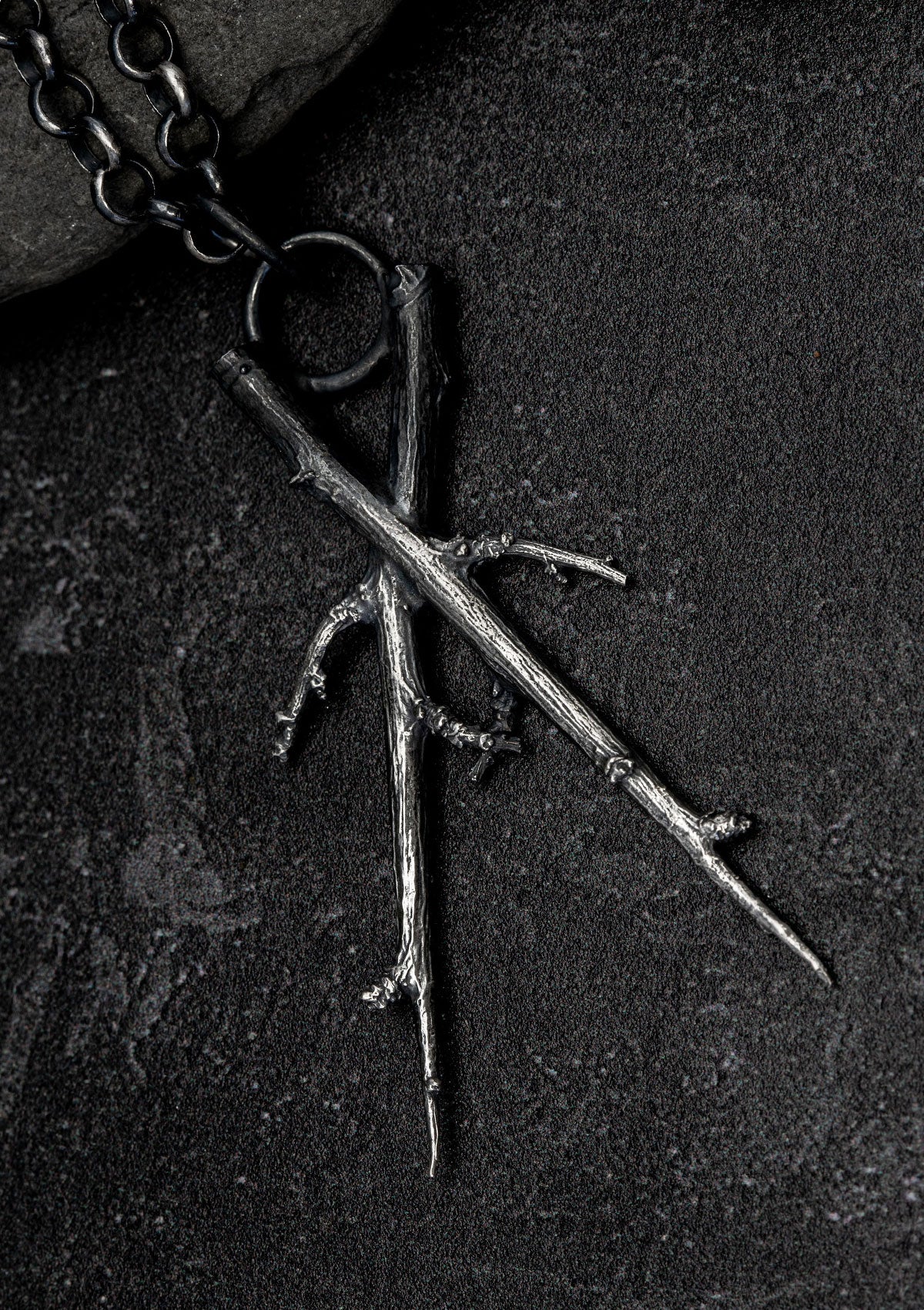 Thorn & Claw Silver Blackthorn Necklace