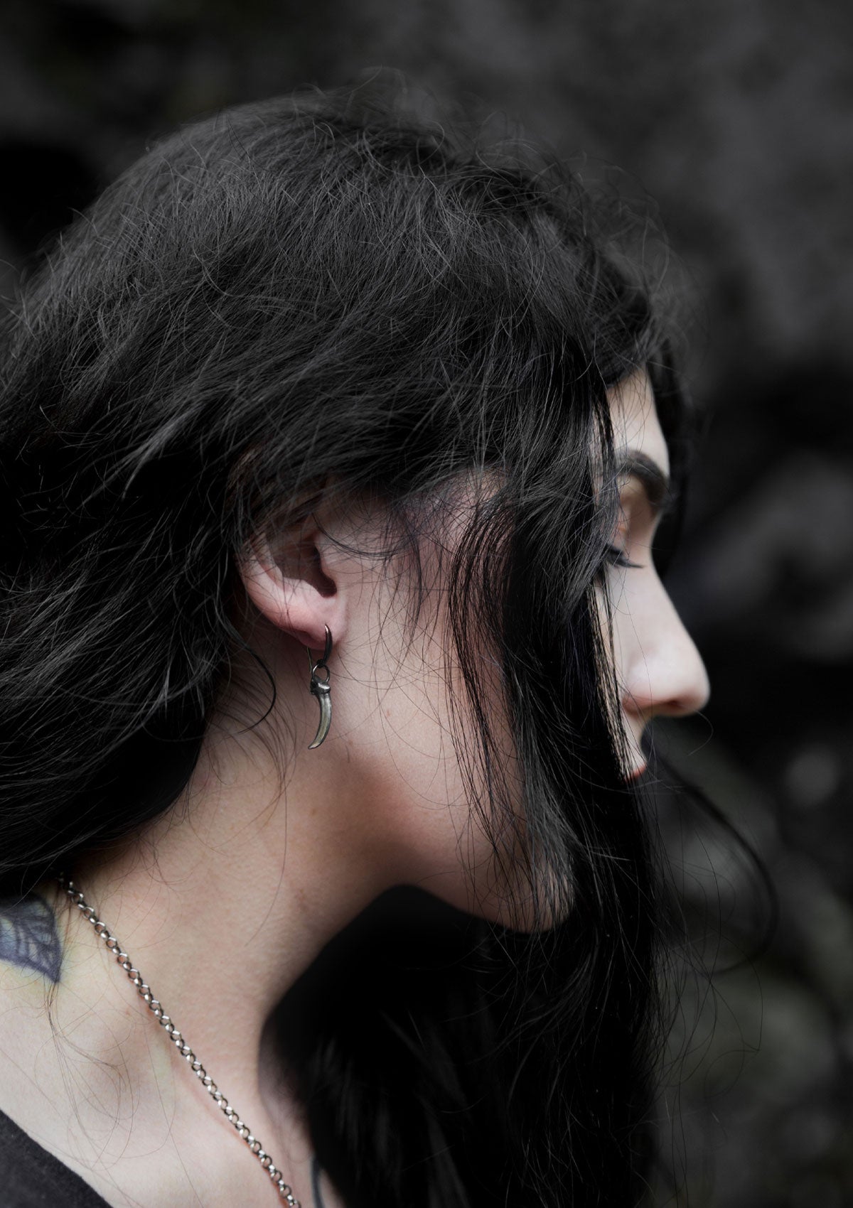 Sigyn - Fox claw earrings in solid sterling silver