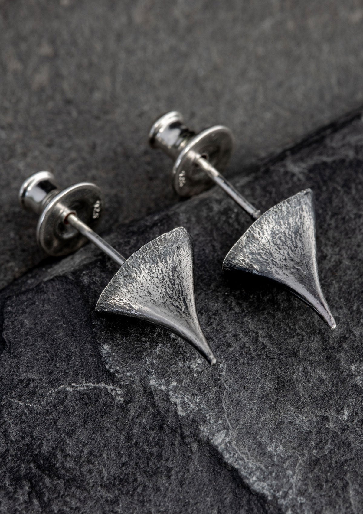 Skera - Rose thorn earrings in solid sterling silver
