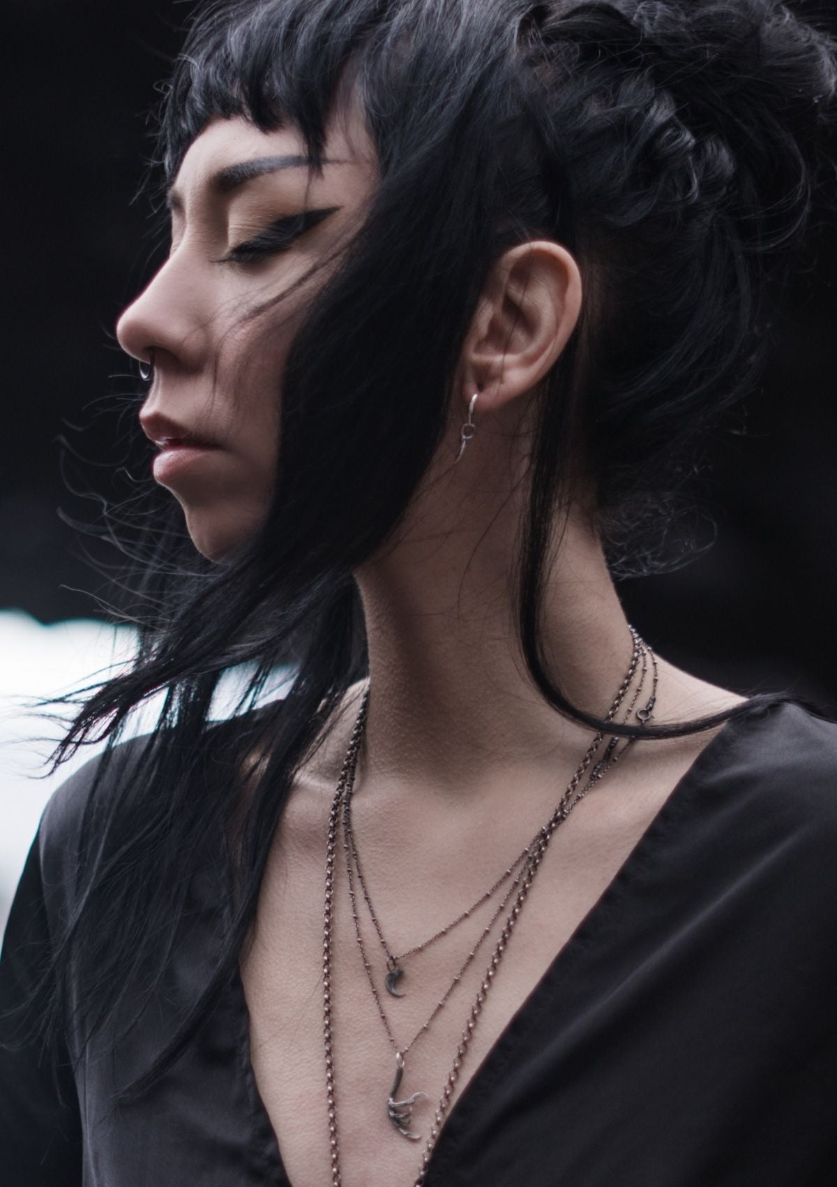 Ferae - Silver cat claw necklace in solid sterling silver