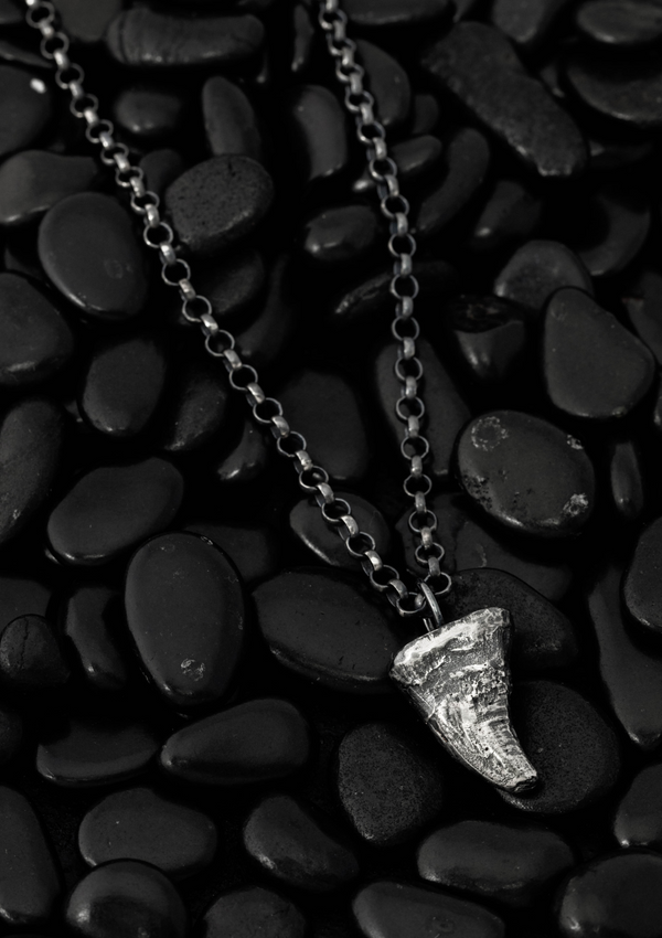 Saelkie - Silver seal tooth necklace in solid sterling silver