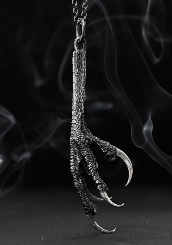 Veðrfölnir - Hawk talon necklace in solid sterling silver