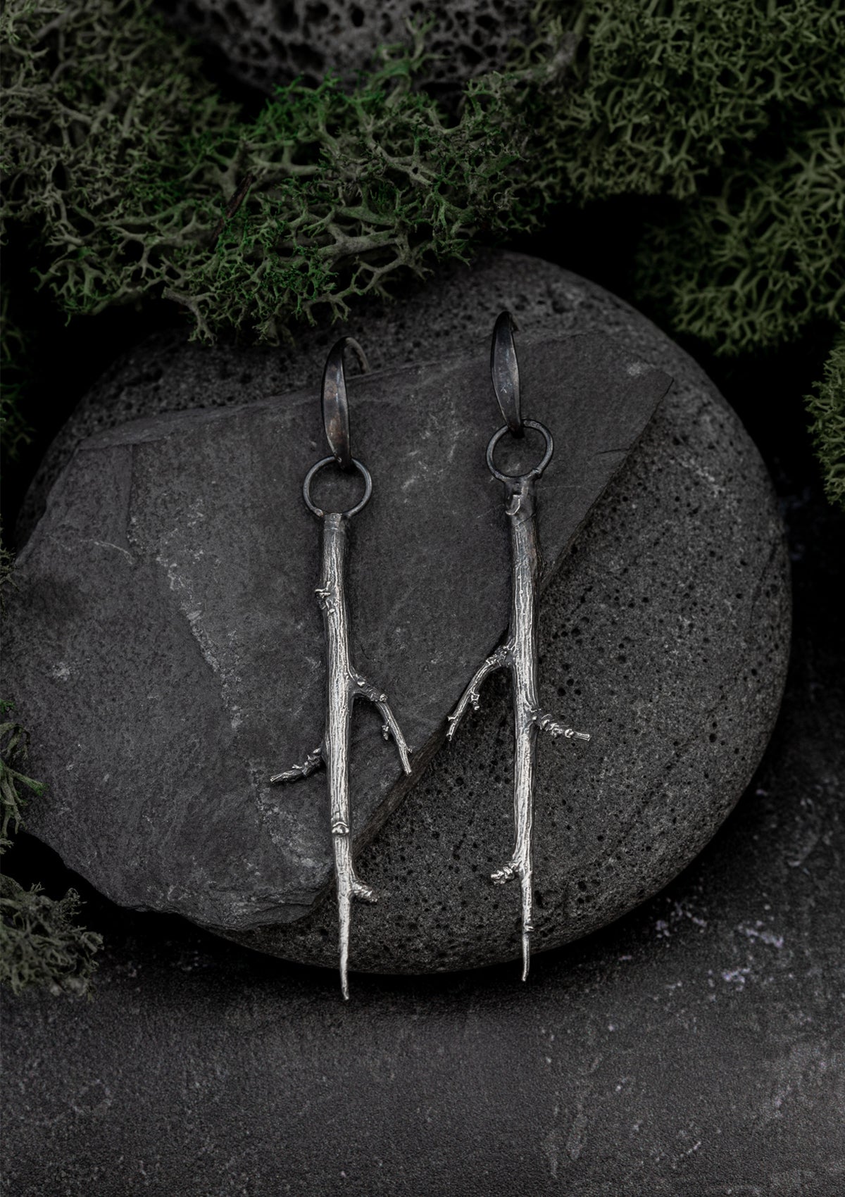 Straif - Blackthorn earrings in solid sterling silver