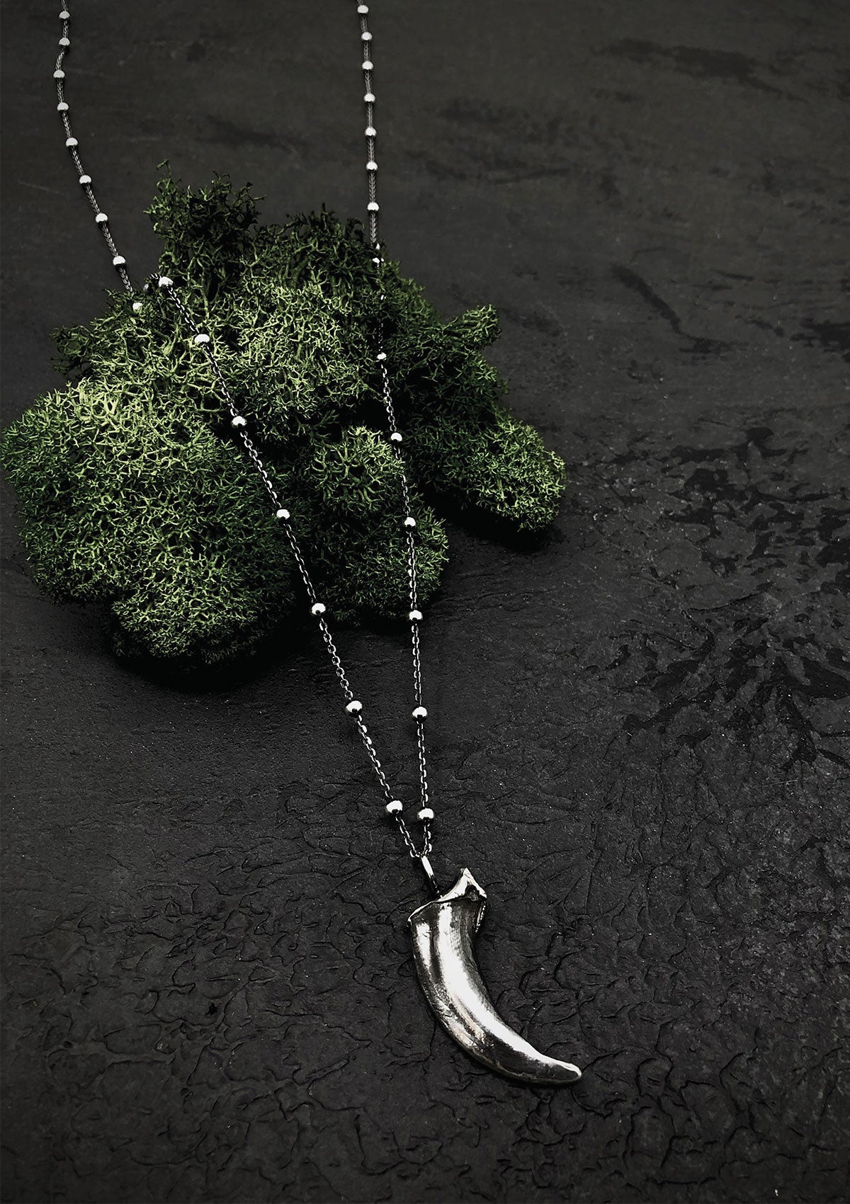 Fenrir - Wolf claw pendant in solid sterling silver - Thorn & Claw Jewellery 