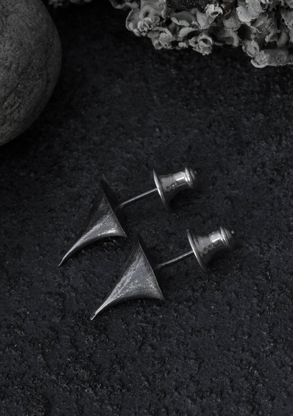 Skera - Rose thorn earrings in solid sterling silver